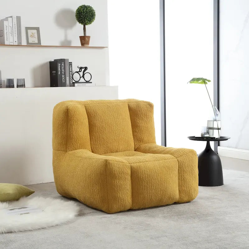 Moderna poltrona reclinabile per adulti con memory foam ad alta densità e 1 poggiapiedi per camera da letto e sala lettura