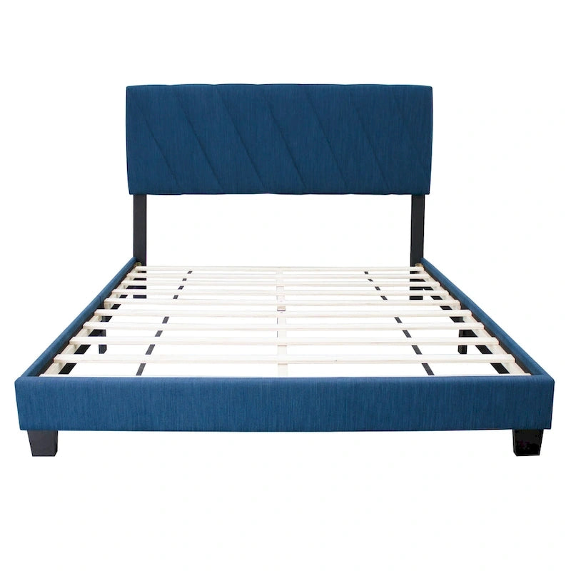 Letto imbottito moderno regolabile queen-size