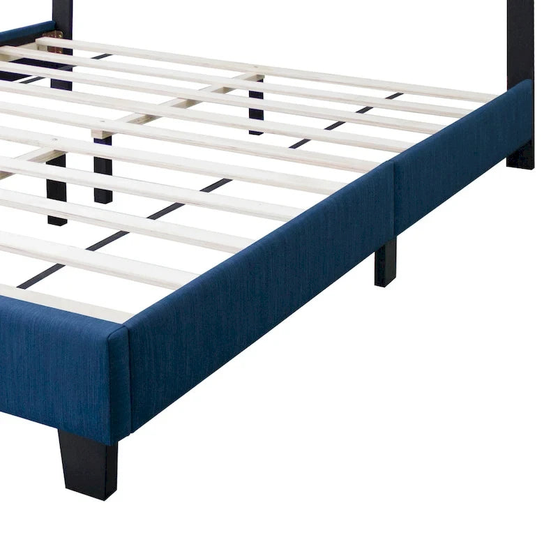 Letto imbottito moderno regolabile queen-size