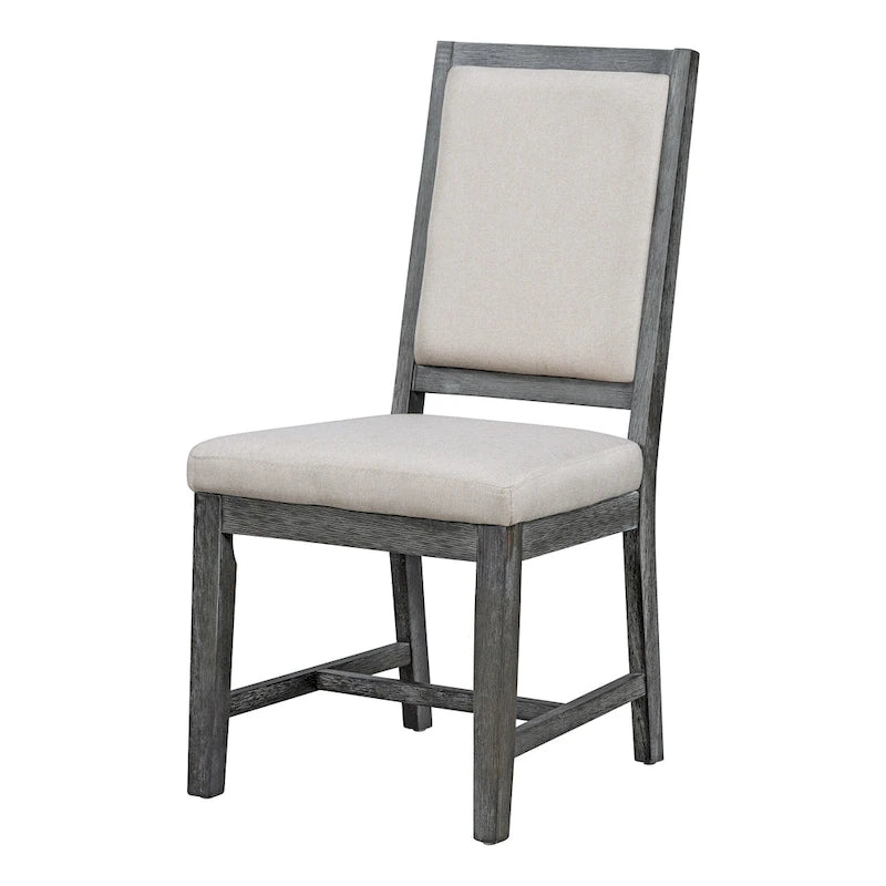 Set da pranzo in legno nero da 5 pezzi con tavolo rotondo allungabile e 4 sedie