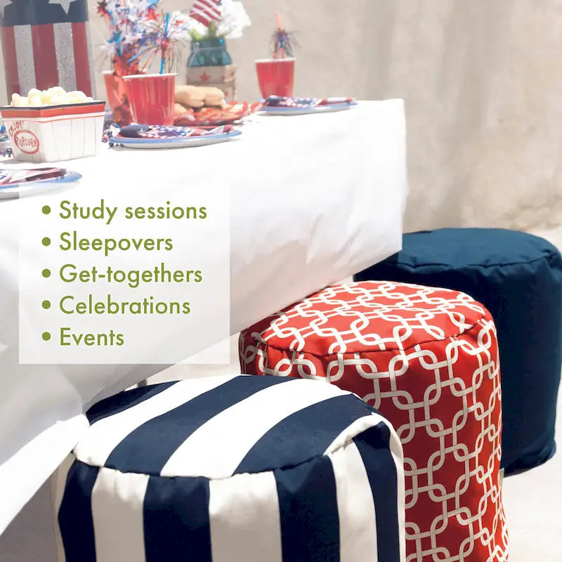 Pouf Contenitore da Interno 40 L x 40 P x 43 H