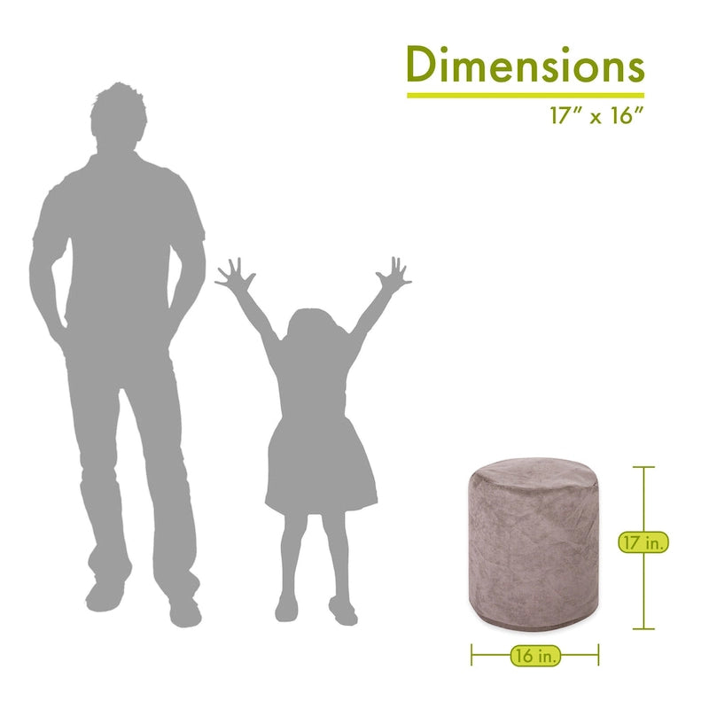 Pouf Contenitore da Interno 40 L x 40 P x 43 H