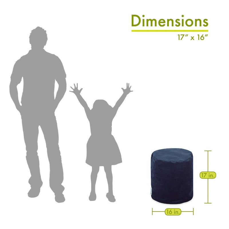 Pouf Contenitore da Interno 40 L x 40 P x 43 H