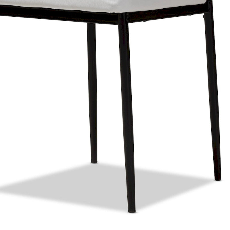 Set di 4 sedie da pranzo moderne in similpelle