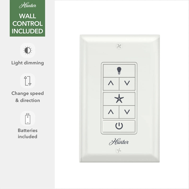 Ventilatore da soffitto da esterno Windmill da 72 pollici con controllo a parete - Adatto per ambienti umidi, stile industriale moderno, ENERGY STAR