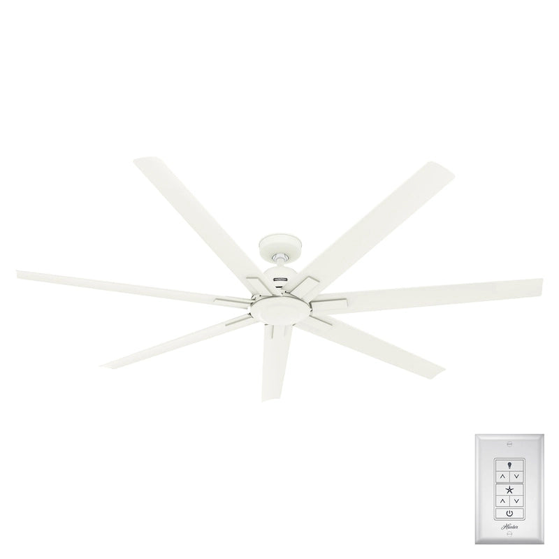 Ventilatore da soffitto da esterno Windmill da 72 pollici con controllo a parete - Adatto per ambienti umidi, stile industriale moderno, ENERGY STAR