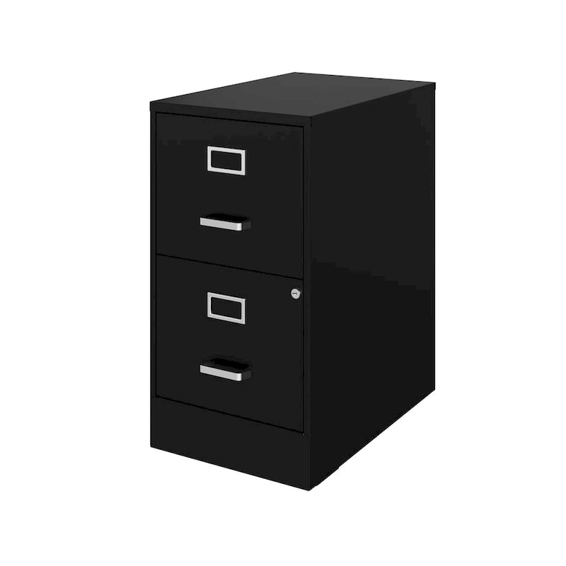 Classificatore in metallo a 2 cassetti profondo 56 cm - Nero