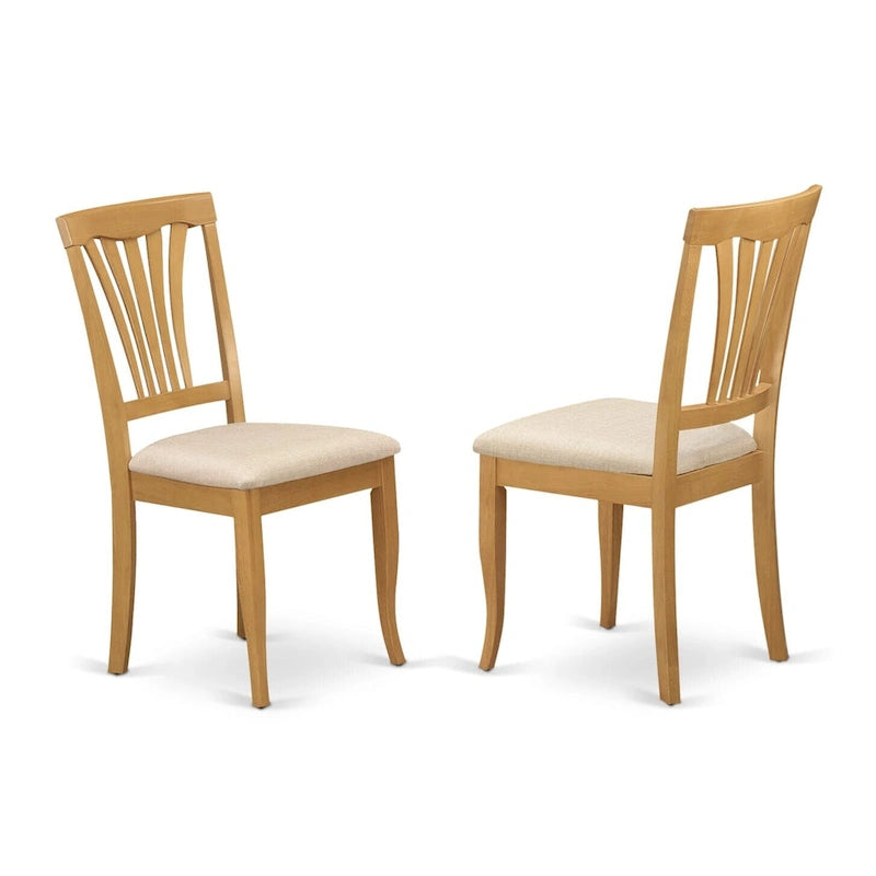 East West Furniture Set da 9 Pezzi con Tavolo Moderno, Include un Tavolo Ovale in Legno e 8 Sedie da Cucina, Quercia (Opzioni Seduta)