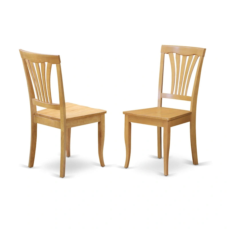 East West Furniture Set da 9 Pezzi con Tavolo Moderno, Include un Tavolo Ovale in Legno e 8 Sedie da Cucina, Quercia (Opzioni Seduta)