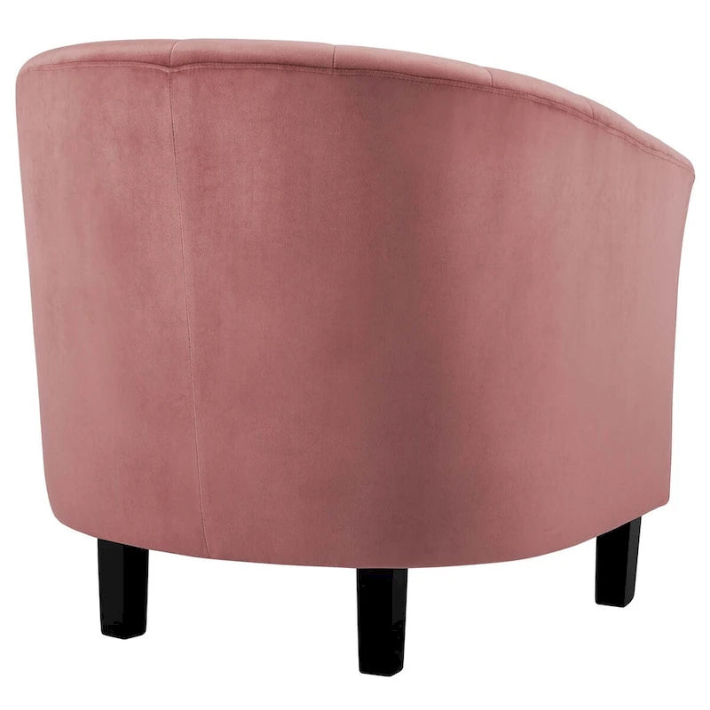 Poltrona Silver Orchid Streitmann in Velluto Trapuntato a Canali (Set di 2)