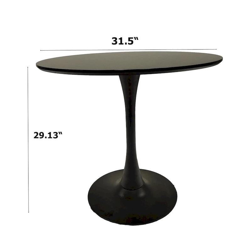 Tavolo da pranzo rotondo Tulip Mid Century da 31,5" per 4 persone
