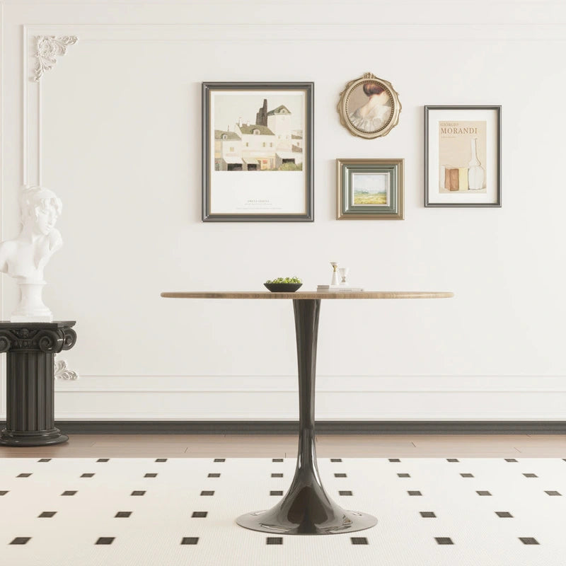Tavolo da pranzo rotondo Tulip Mid Century da 31,5" per 4 persone