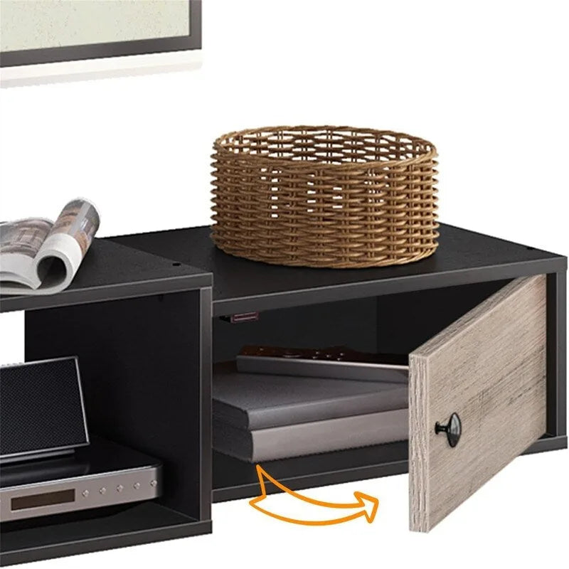Mensola console multimediale moderna a parete - 11P x 55L x 7,9A