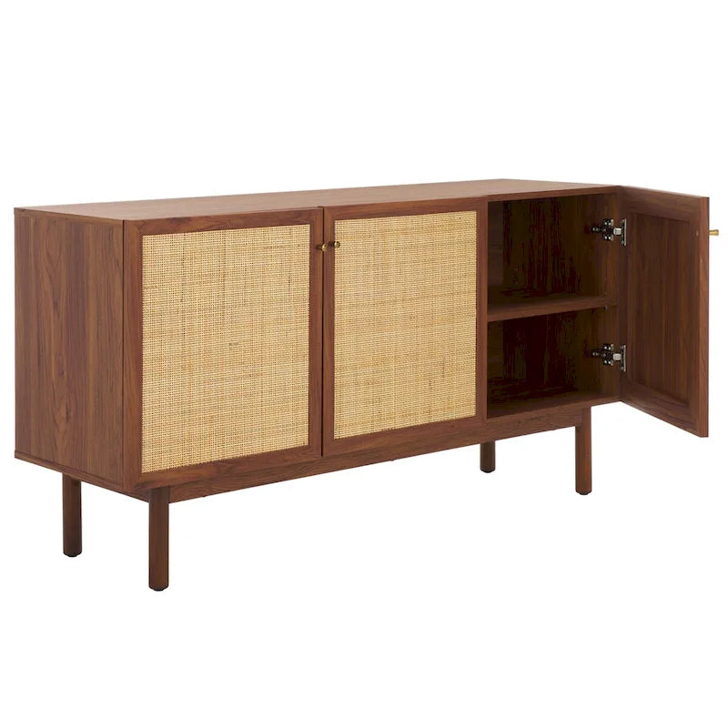 Credenza Media 3 Ante in Rattan - 54Lx19Px30H