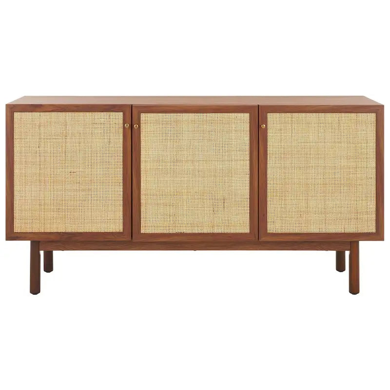 Credenza Media 3 Ante in Rattan - 54Lx19Px30H