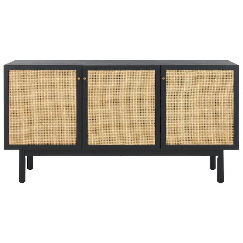 Credenza Media 3 Ante in Rattan - 54Lx19Px30H
