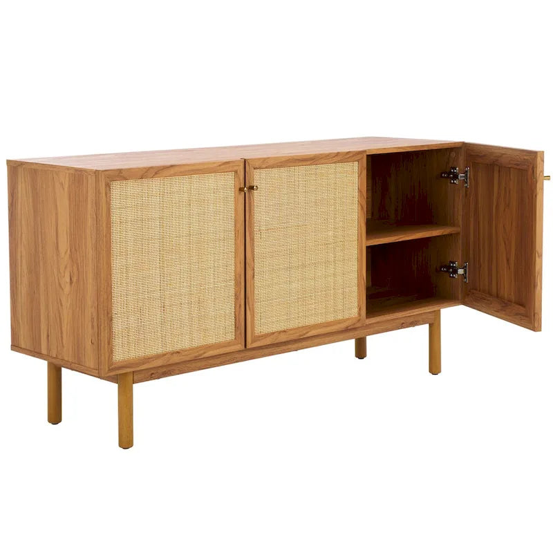 Credenza Media 3 Ante in Rattan - 54Lx19Px30H