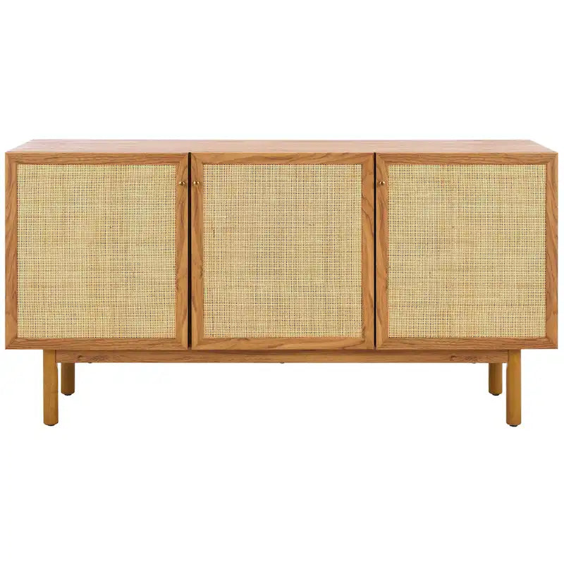 Credenza Media 3 Ante in Rattan - 54Lx19Px30H