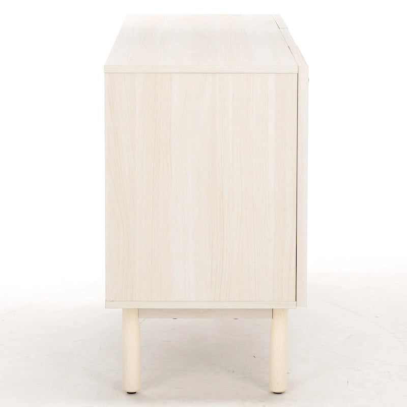 Credenza Media 3 Ante in Rattan - 54Lx19Px30H